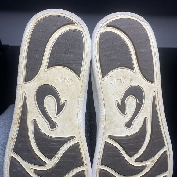 Olukai Alapa Li Shoes Mens 9.5 Gray Slip On Elastic Laces Mesh Sneakers - Picture 8 of 9